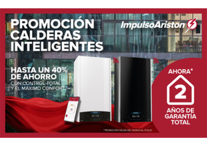 foto noticia NUEVA PROMOCIÓN: CALDERAS INTELIGENTES ARISTON. REFUÉRZATE CON HASTA 800 € EN TU TARJETA MY TEAM.